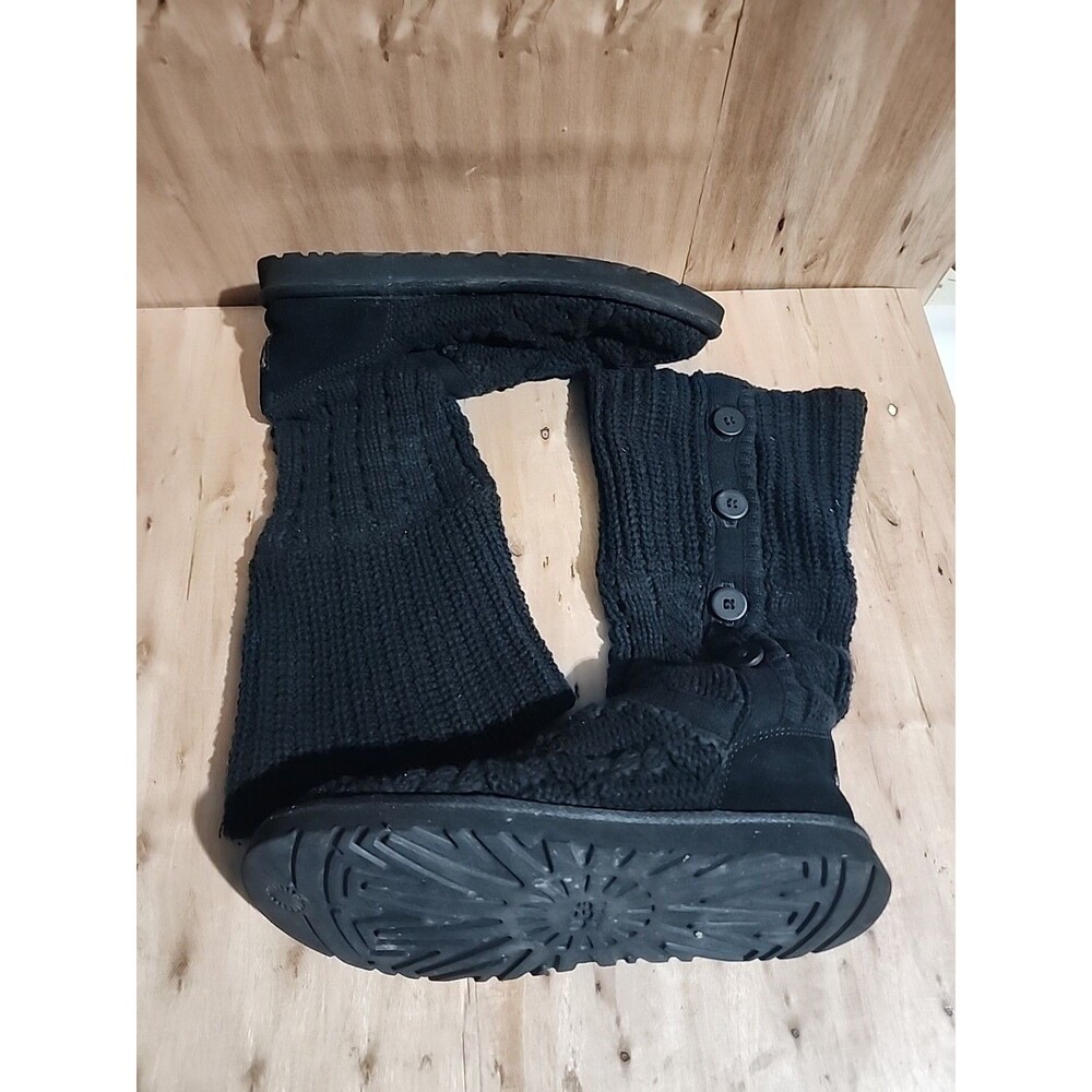 UGG Black Knit Over the Knee Boots